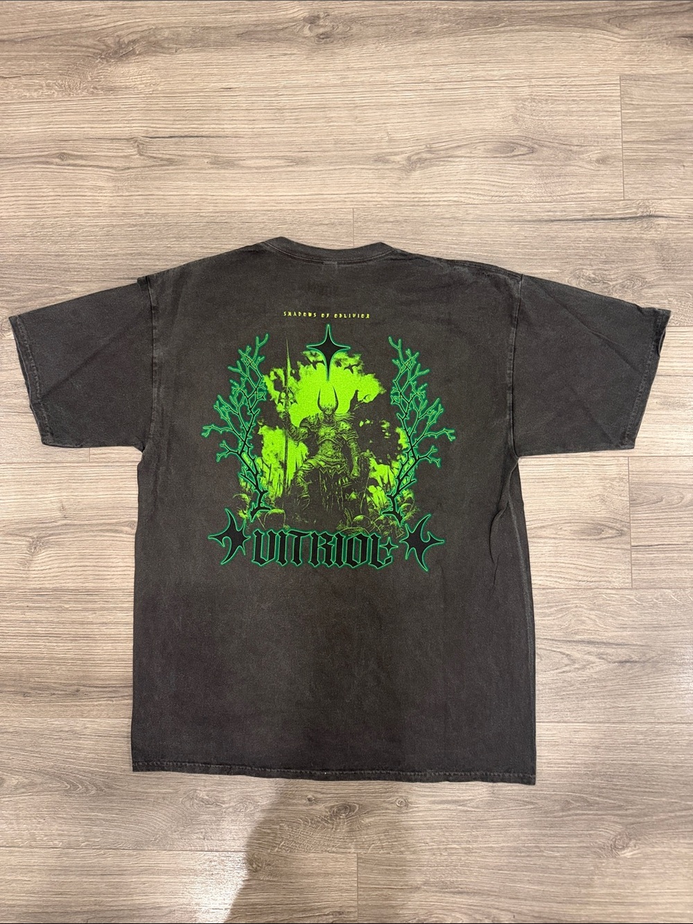 Distressed Wash Vitriol Shadows Of Oblivion Tee Men’s Size Extra Large